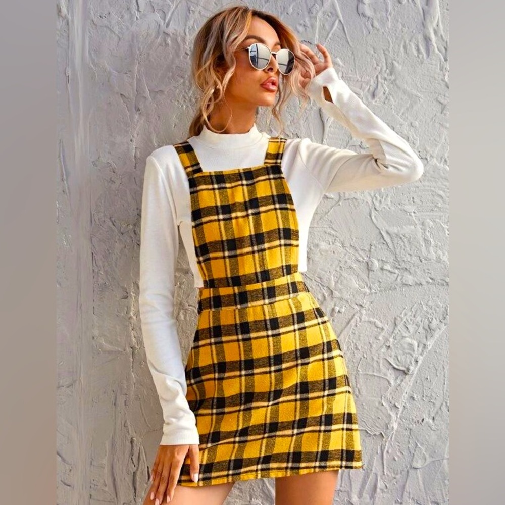 2 for $10 🔥 Sweet Honey Overall Dress 🌻